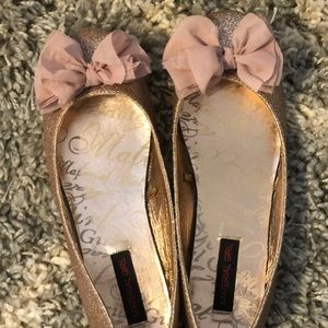 Material Girl Glitter Flats